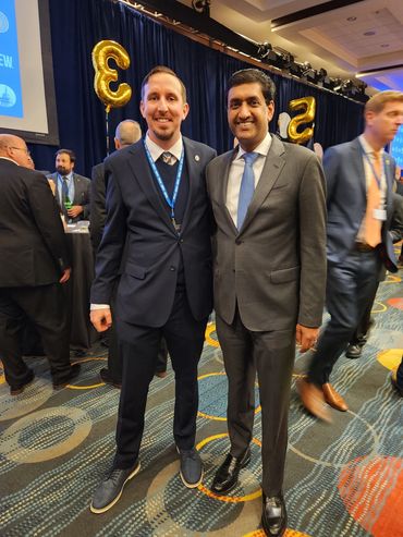 Me and Congressman Khanna at the IBEW political affairs conference.