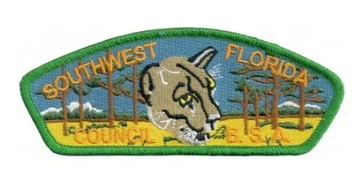 Southwest Florida Council (#88) Emblem featuring pine trees and the head of a panther.