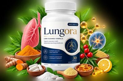 Lungora lung cleanse supplement with natural ingredients.