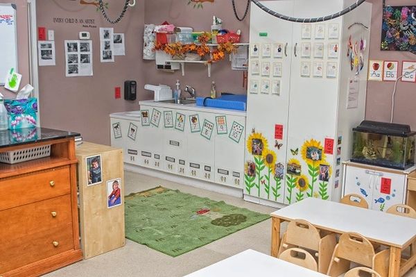 Diaper are of the infant room at expanding imaginations child care daycare