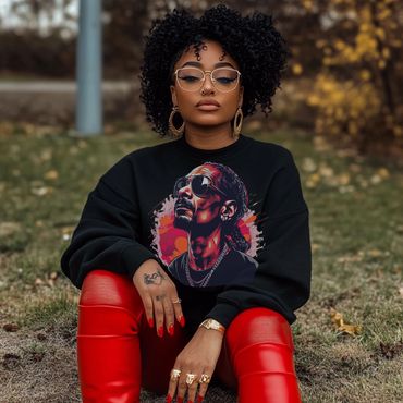 a woman giving pause for picture