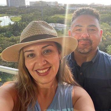 Power couple and owners enjoying their real estate investment