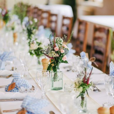 Wedding reception table