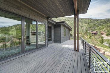 modern wood porch