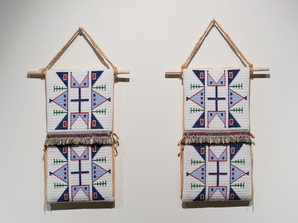 tv antenna, parfleche bags, beadwork, sharon rose kootenay, sharon cherweniuk, alberta metis artist