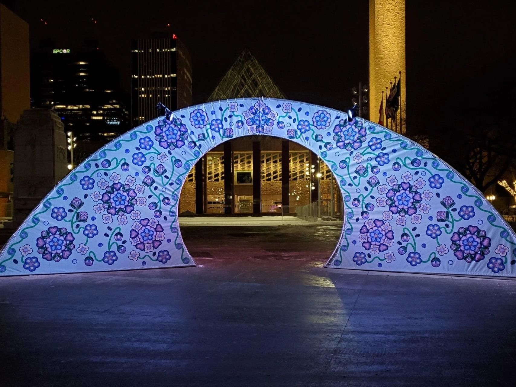 works festival gateway, edmonton, public art, sharon rose kootenay, sharon cherweniuk, metis artist