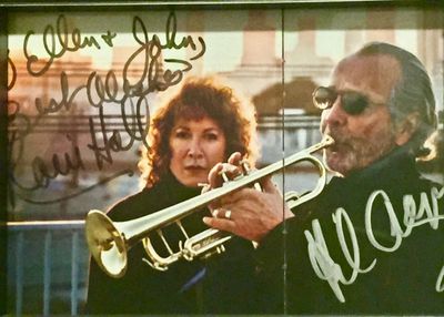 Autographs from Herb Alpert and Lani Hall