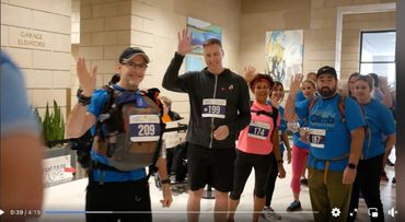Me, James, Louisa, and Ryan at the starting line!