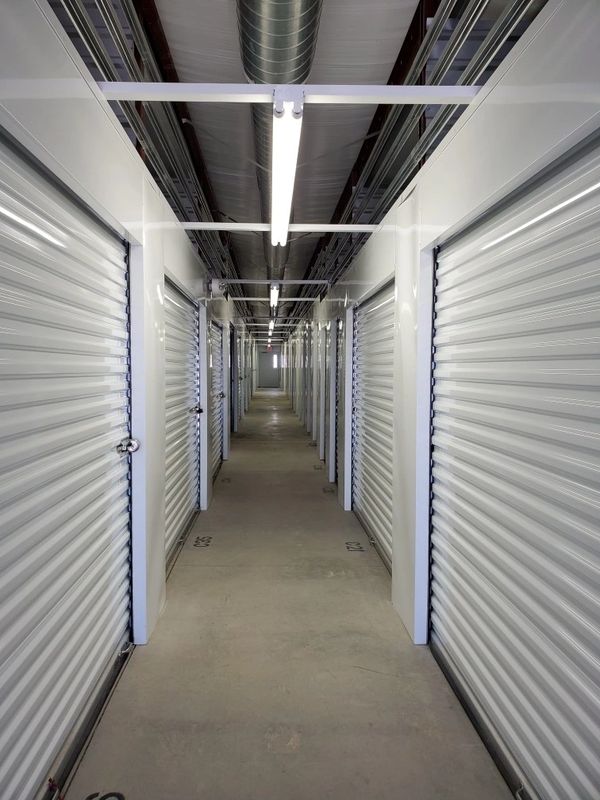 Indoor climate-controlled storage