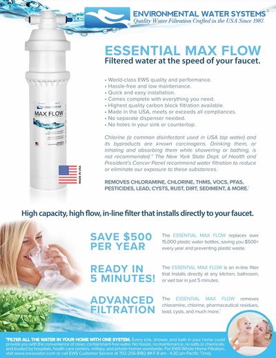 Environmental water system essential max flow brochure