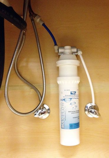 Installed EWS max flow water filter