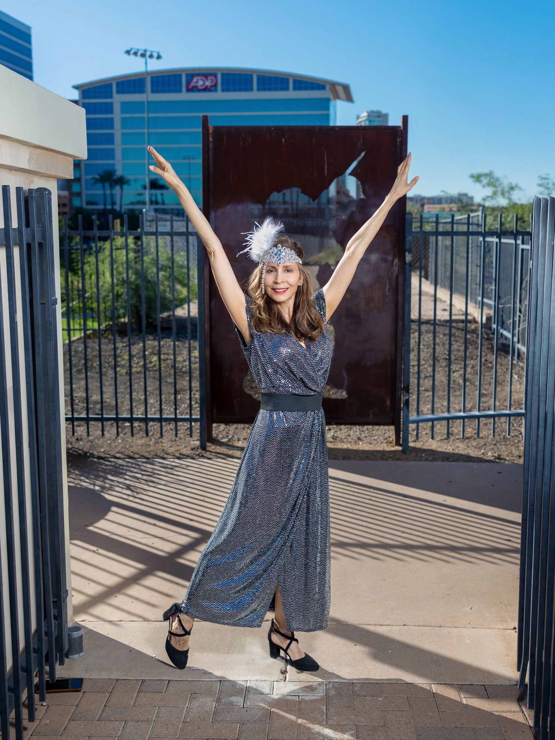 Dress will perform ribbon dance with the The Concert Truck musicians.