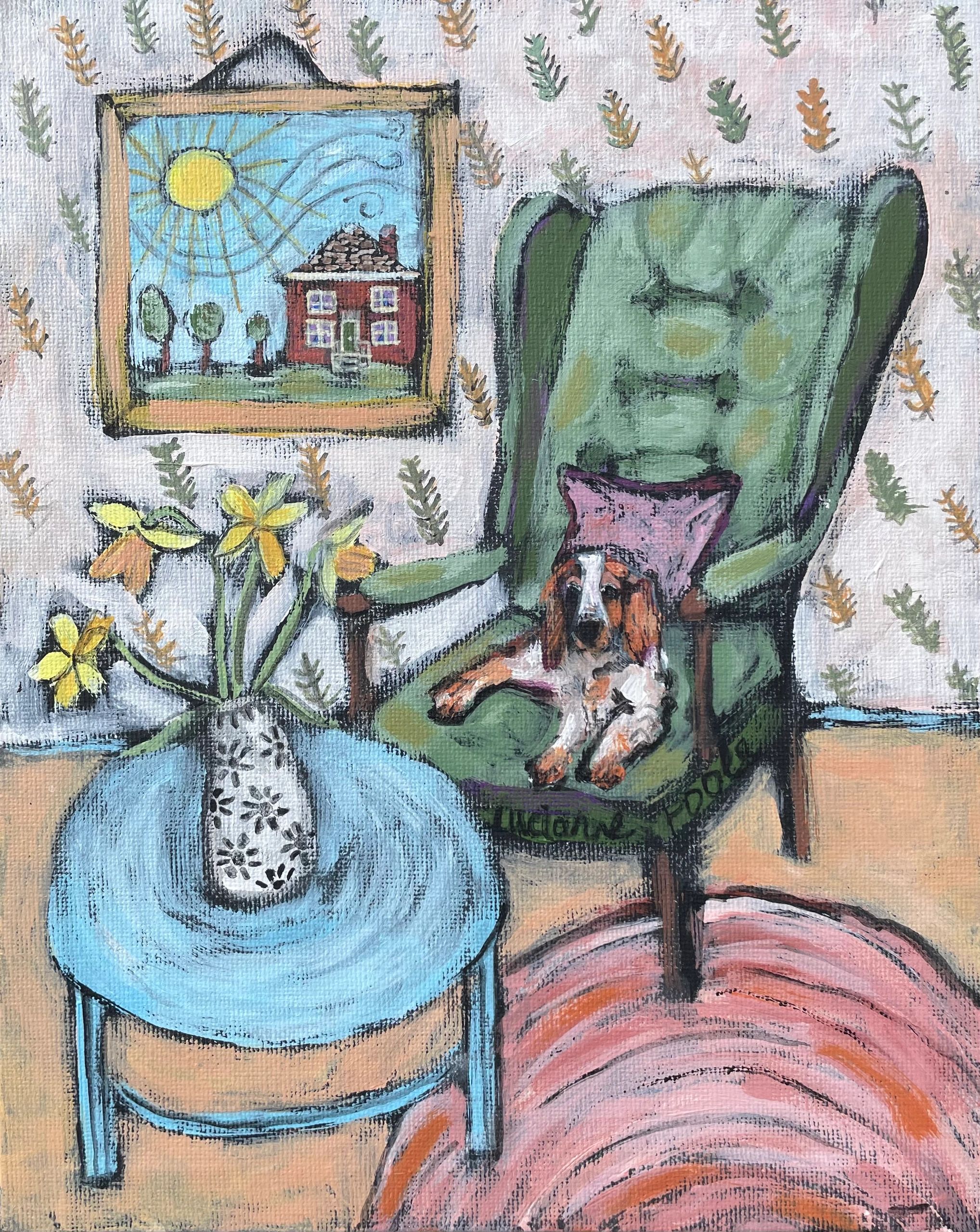 Best Seat in the House, an acrylic painting by Lucianne Poole, will be auctioned in November 2026 du
