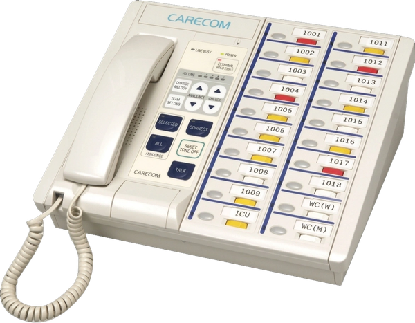 The CARECOM BCRC is a Nurse Call System that showcases a nurse call and care management system that improves patient–staff communication, enhances patient safety, and streamlines care through features such as emergency call handling, care-level monitoring, and reporting tools.