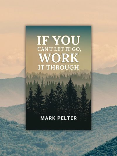 Motivational quote to persist through challenges by Mark Pelter.