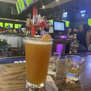 Alcohol with lemon at Arrowhead Sports