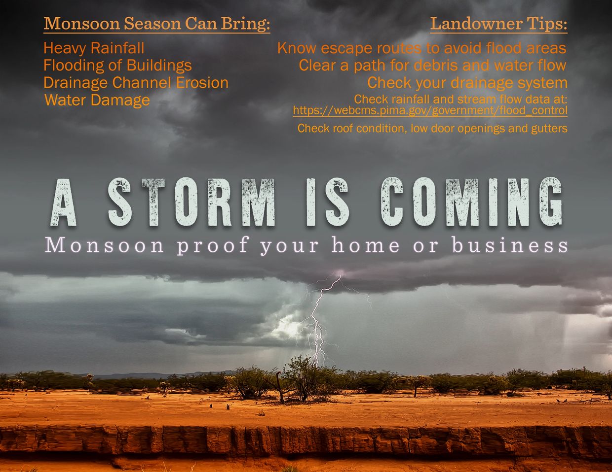 Help for homeowners and landowners about monsoon proofing their homes and land.