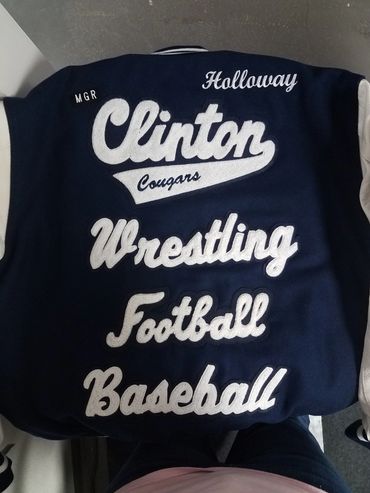 Men's High School Letterman Jacket back