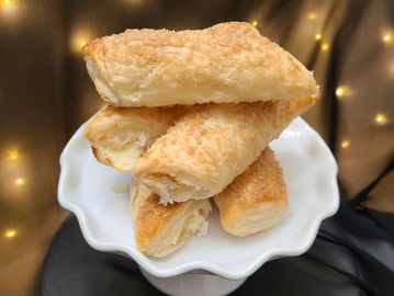 A puff pastry filled with cream cheese filling, topped with caramelized sugar. Just like Porto's. 