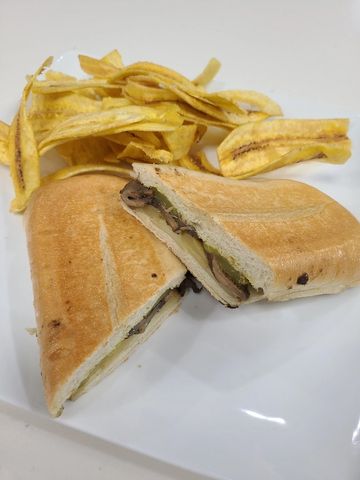 Vegetarian Cubano sandwich. The best Vegetarian sandwich in Richardson near UT Dallas. 