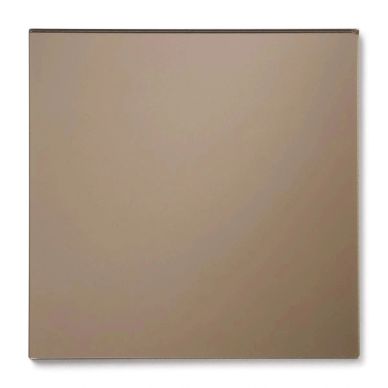 A plain square beige tile with a smooth matte finish.