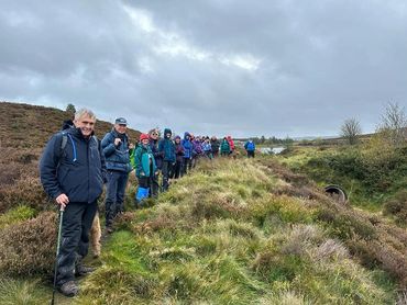 Graianrhyd N Wales 1 11 23. Lead by Colin & Tony. Sun, showers & mud. Lots of mud. But a great walk