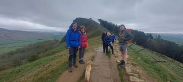 Mam Tor lead by Lindsay & Jo. 4 5 24. After a misty start the clouds blew away & we saw promised gre