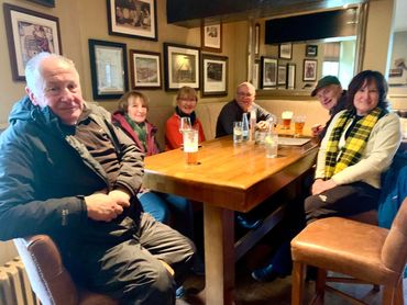 Lovely 8 mile walk through the Cheshire countryside. 21 of us out. Enjoyable lunch at the Golden Phe