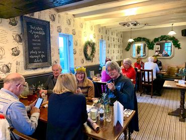 A few pictures from yesterday’s Christmas Walk and Meal. A lovely 5.5 mile walk filled by a deliciou