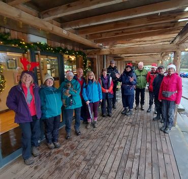 Some photos from today's Christmas walk and dinner - 8.5miles from Sizergh Castle to Park Moss, Brig