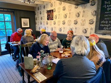 A few pictures from yesterday’s Christmas Walk and Meal. A lovely 5.5 mile walk filled by a deliciou