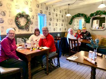 A few pictures from yesterday’s Christmas Walk and Meal. A lovely 5.5 mile walk filled by a deliciou