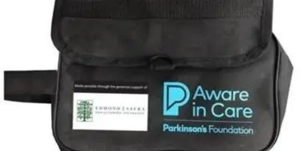 Hospital care kit for people with Parkinson's, provided by the Parkinson's Foundation. 