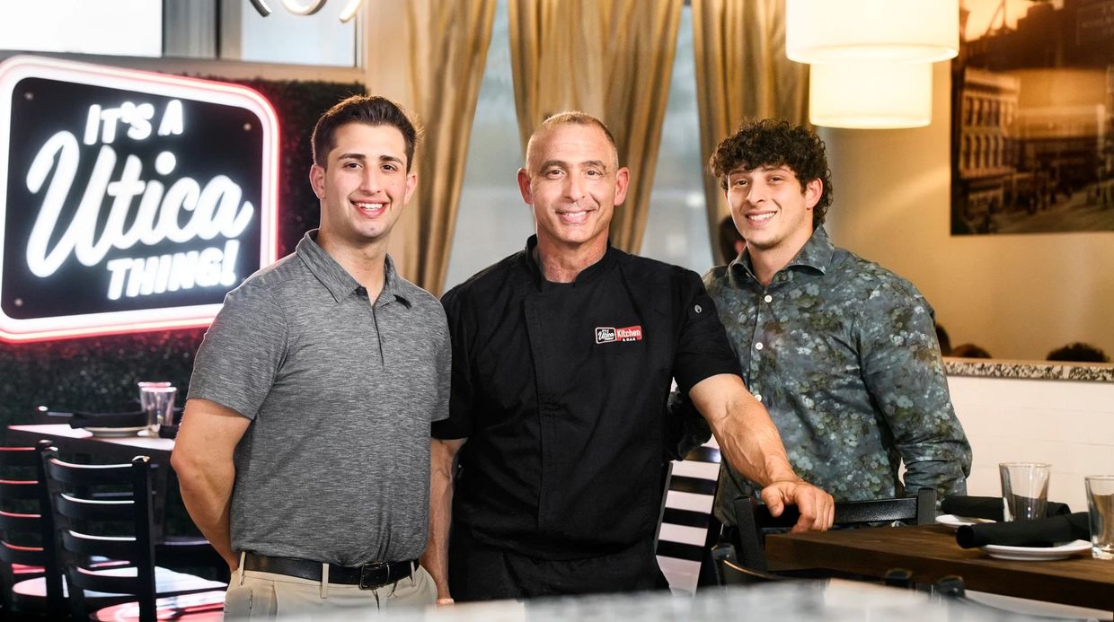 Charlie Digristina with sons Vincenzo and Charlie.