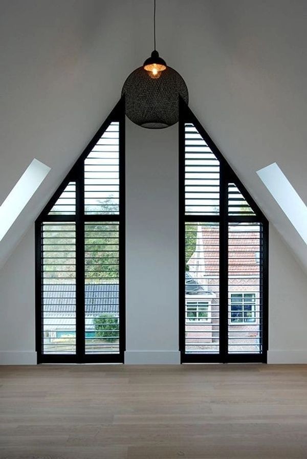 gable with shutters