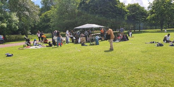 people in a park