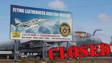 The flying leatherneck museum at Miramar air station USMCAS closed in 2021 Mia Noi Great Lakes N99GL