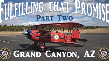 Flying the Grand Canyon in the vintage Airplane Mia Noi (N99GL) in memory of Kevin Mossey