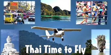 Flying General Aviation in Phuket Thailand. Mia Noi vintage Great Lakes biplane (N99GL)