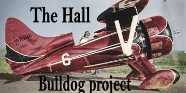 Jim Bourkes Hall Bulldog project from the 1930's - Mia Noi vintage Great Lakes biplane (N99GL)