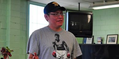 Mr. Eddie Sacks, tribal councilman for the United Keetoowah Band, speaking about tribal issues