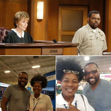 No Caption needed again. Ok, lol Judge Judy's Balliff and I.