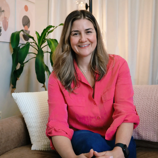 Laura McDade, Registered Psychotherapist in her therapy room in Kingston, Ontario