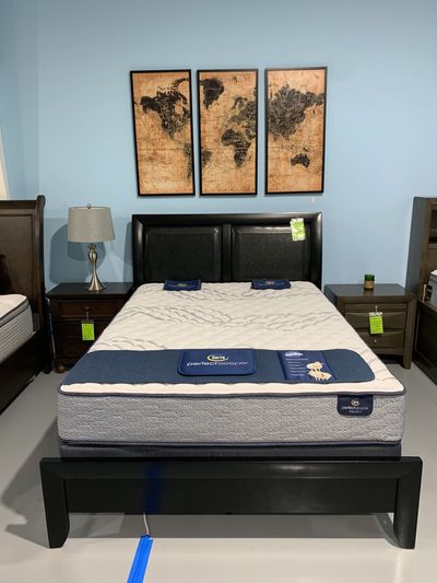 Bedroom set featuring a queen mattress and boxspring.