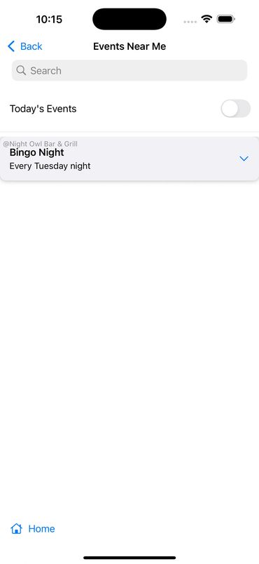 Todays Event's near your area