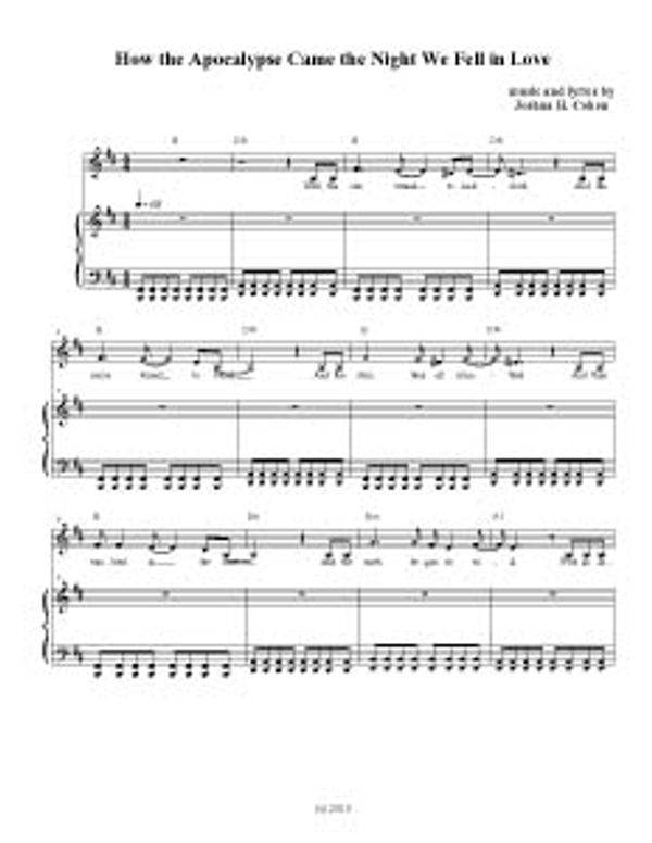 Apocalypse sheet music