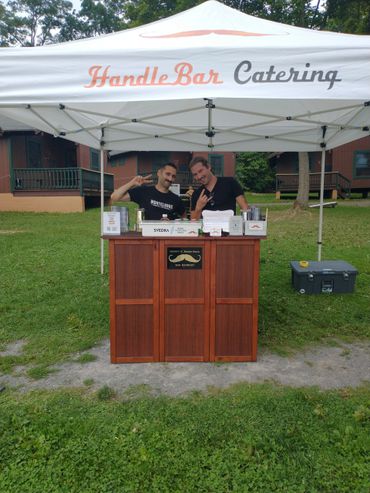 Mobile bar three with tent