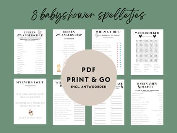 babyshower spelletjes makkelijk te downloaden