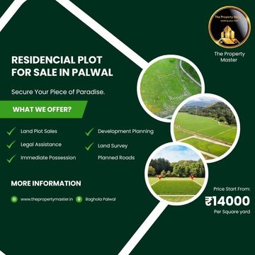 Residential plots for sale in Palwal with legal help and development planning.