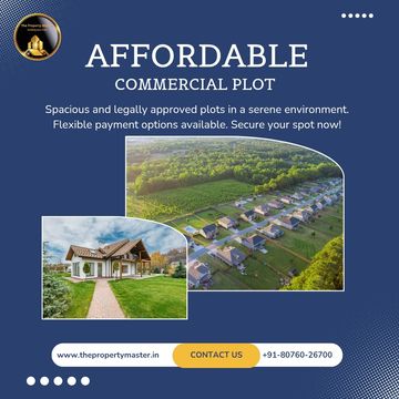 Affordable commercial plots available with flexible payment options in serene environments.
